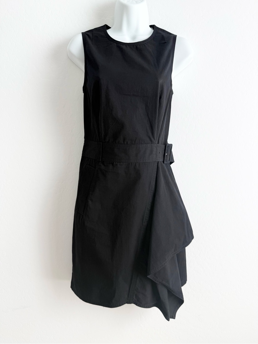 3.1 Phillip Lim Black Asymmetrical Dress Utility Belted 0